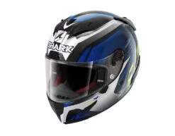 Shark Race-R Pro Aspy Zwart Blauw Geel KBY -Shark Helm Korting 1 race r pro aspy kby 34front he8621