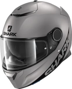 Shark Spartan 1.2 Blank Zwart Antraciet Matt AMA 9 Shark Spartan 1.2 Blank Zwart Antraciet Matt AMA -Shark Helm Korting 1 spartan blank ama 34lfront he3432