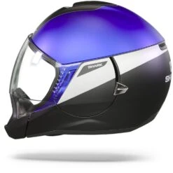 Shark Evojet Karonn Mat Zwart Zilver Blauw KSB Systeemhelm -Shark Helm Korting Shark evojet karonn mat black silver blue.11