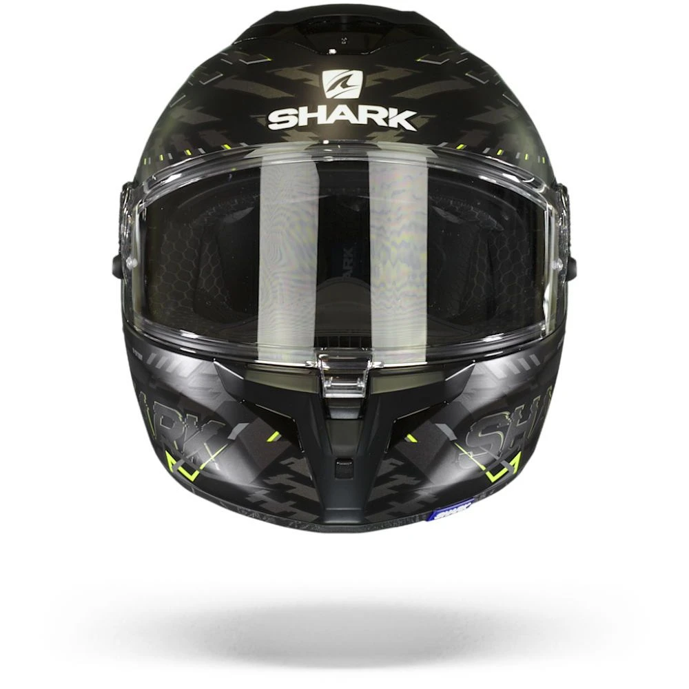 Shark Spartan GT Bcl. Micr. E-Brake Mat Mat Zwart Geel Antraciet KYA Integraalhelm 4 Shark Spartan GT Bcl. Micr. E-Brake Mat Mat Zwart Geel Antraciet KYA Integraalhelm - Afbeelding 4