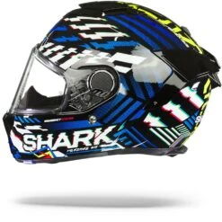 Shark Spartan GT Bcl. Micr. E-Brake Zwart Geel Blauw KYB Integraalhelm -Shark Helm Korting Shark spartan gt bcl micr e brake black yellow blue.11