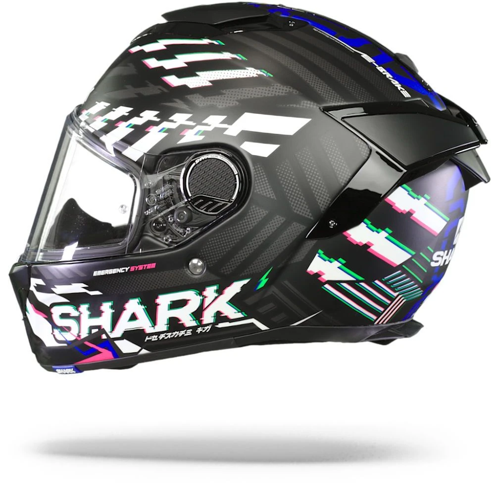 Shark Spartan GT Bcl. Micr. E-Brake Mat Mat Zwart Blauw Antraciet KBA Integraalhelm 5 Shark Spartan GT Bcl. Micr. E-Brake Mat Mat Zwart Blauw Antraciet KBA Integraalhelm - Afbeelding 5