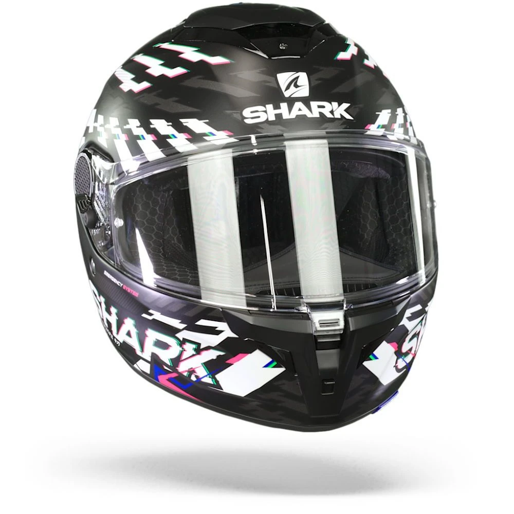 Shark Spartan GT Bcl. Micr. E-Brake Mat Mat Zwart Blauw Antraciet KBA Integraalhelm 4 Shark Spartan GT Bcl. Micr. E-Brake Mat Mat Zwart Blauw Antraciet KBA Integraalhelm - Afbeelding 4
