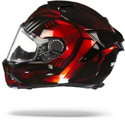 Shark Spartan GT Bcl. Micr. Replikan Zwart Chrom Rood KUR Integraalhelm -Shark Helm Korting Shark spartan gt bcl micr replikan black chrom red kur.11