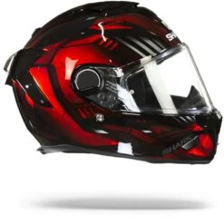Shark Spartan GT Bcl. Micr. Replikan Zwart Chrom Rood KUR Integraalhelm -Shark Helm Korting Shark spartan gt bcl micr replikan black chrom red kur.29