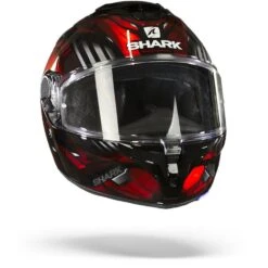 Shark Spartan GT Bcl. Micr. Replikan Zwart Chrom Rood KUR Integraalhelm -Shark Helm Korting Shark spartan gt bcl micr replikan black chrom red kur.35