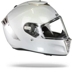 Shark Spartan RS Blank Wit Zilver Glanzend W01 Integraalhelm -Shark Helm Korting Shark spartan rs blank white silver glossy w01.29