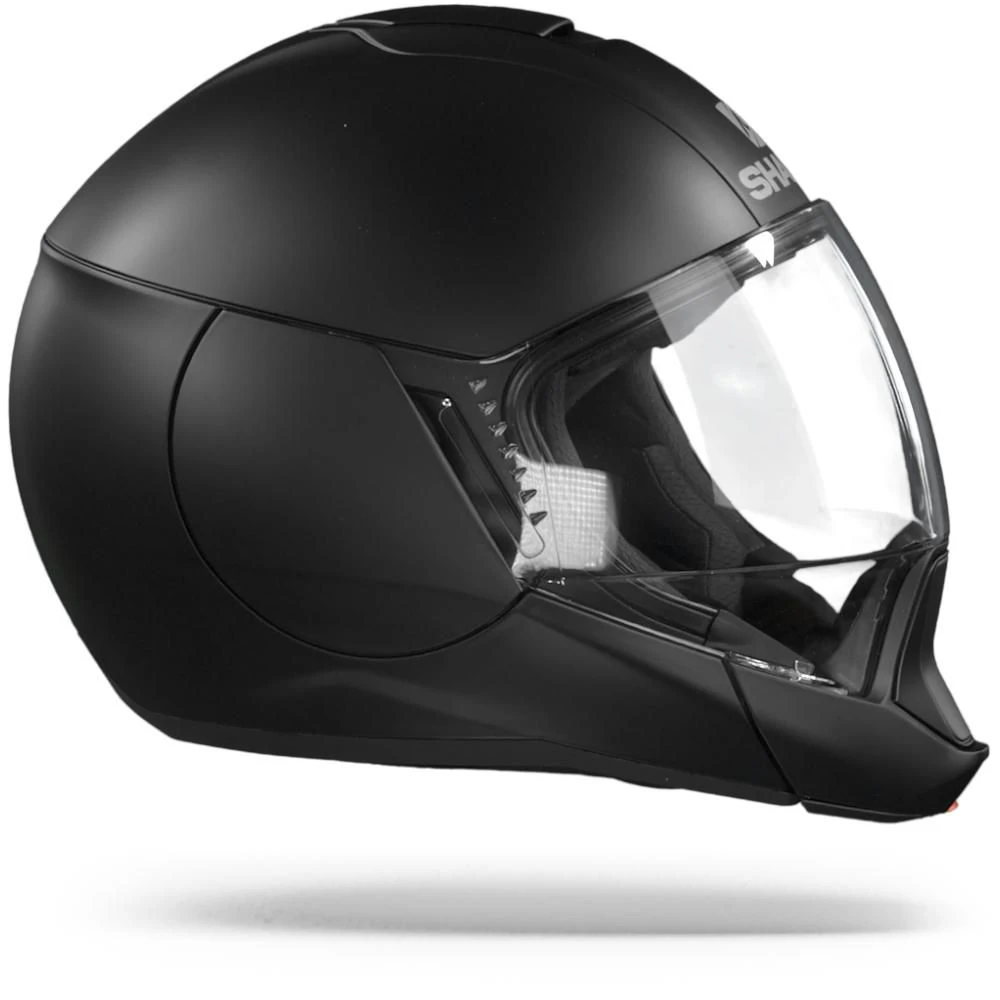 Shark Evojet KMA Blank Mat Zwart Systeemhelm 2 Shark Evojet KMA Blank Mat Zwart Systeemhelm - Afbeelding 2