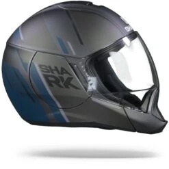 Shark Evojet Vyda Mat Antraciet Blauw Zwart ABK -Shark Helm Korting SharkEvojetVydaMatABK.29