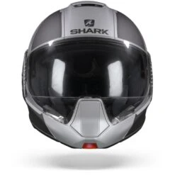 Shark Evojet Vyda Mat Zilver Antraciet Zwart SAK Systeemhelm -Shark Helm Korting SharkEvojetVydaMatSAK.01