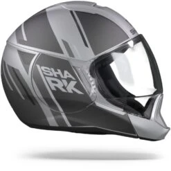 Shark Evojet Vyda Mat Zilver Antraciet Zwart SAK Systeemhelm -Shark Helm Korting SharkEvojetVydaMatSAK.29