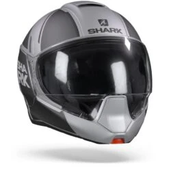 Shark Evojet Vyda Mat Zilver Antraciet Zwart SAK Systeemhelm