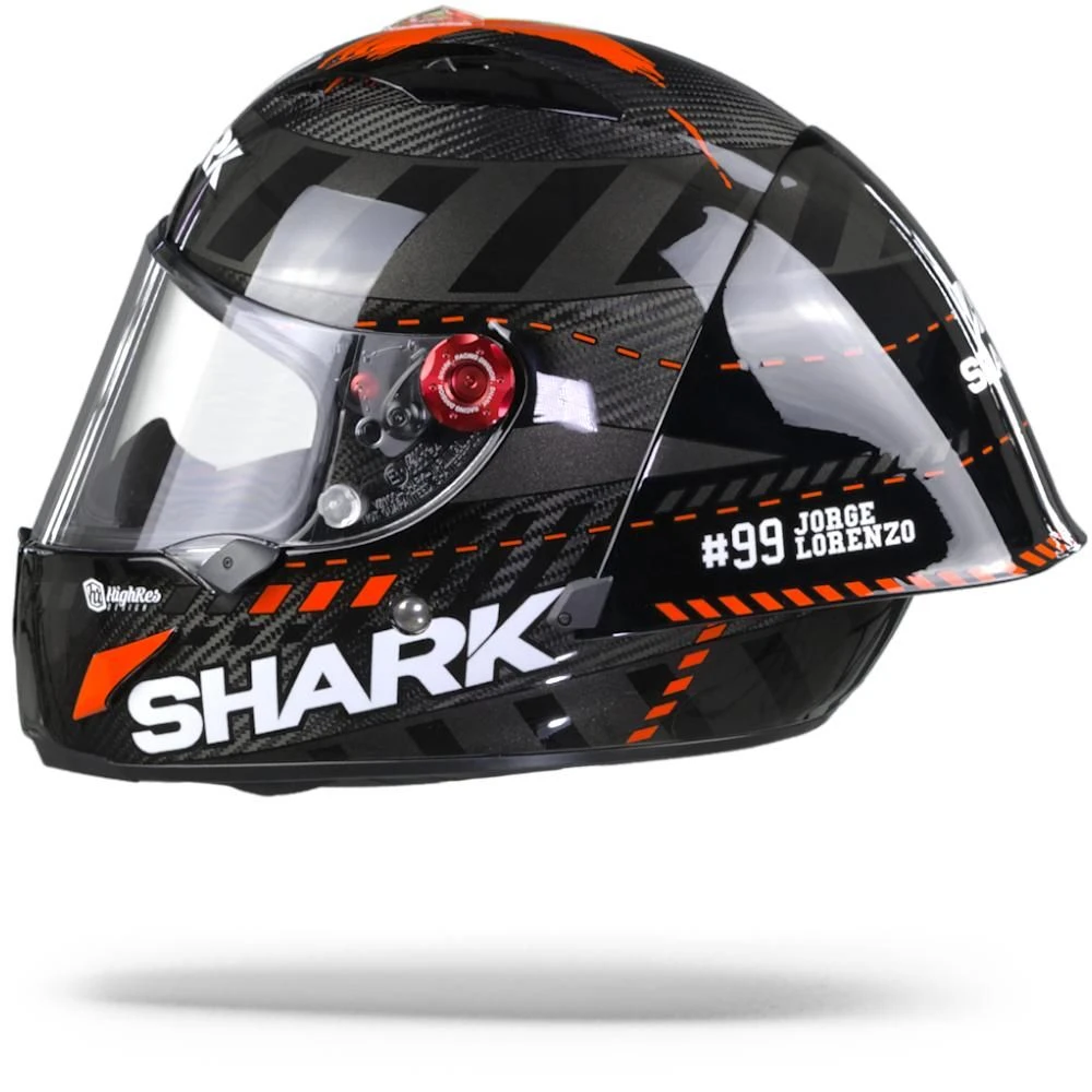 Shark Race-R Pro Gp Lorenzo Winter Test 99 Carbon Antraciet Rood DAR Integraalhelm 5 Shark Race-R Pro Gp Lorenzo Winter Test 99 Carbon Antraciet Rood DAR Integraalhelm - Afbeelding 5