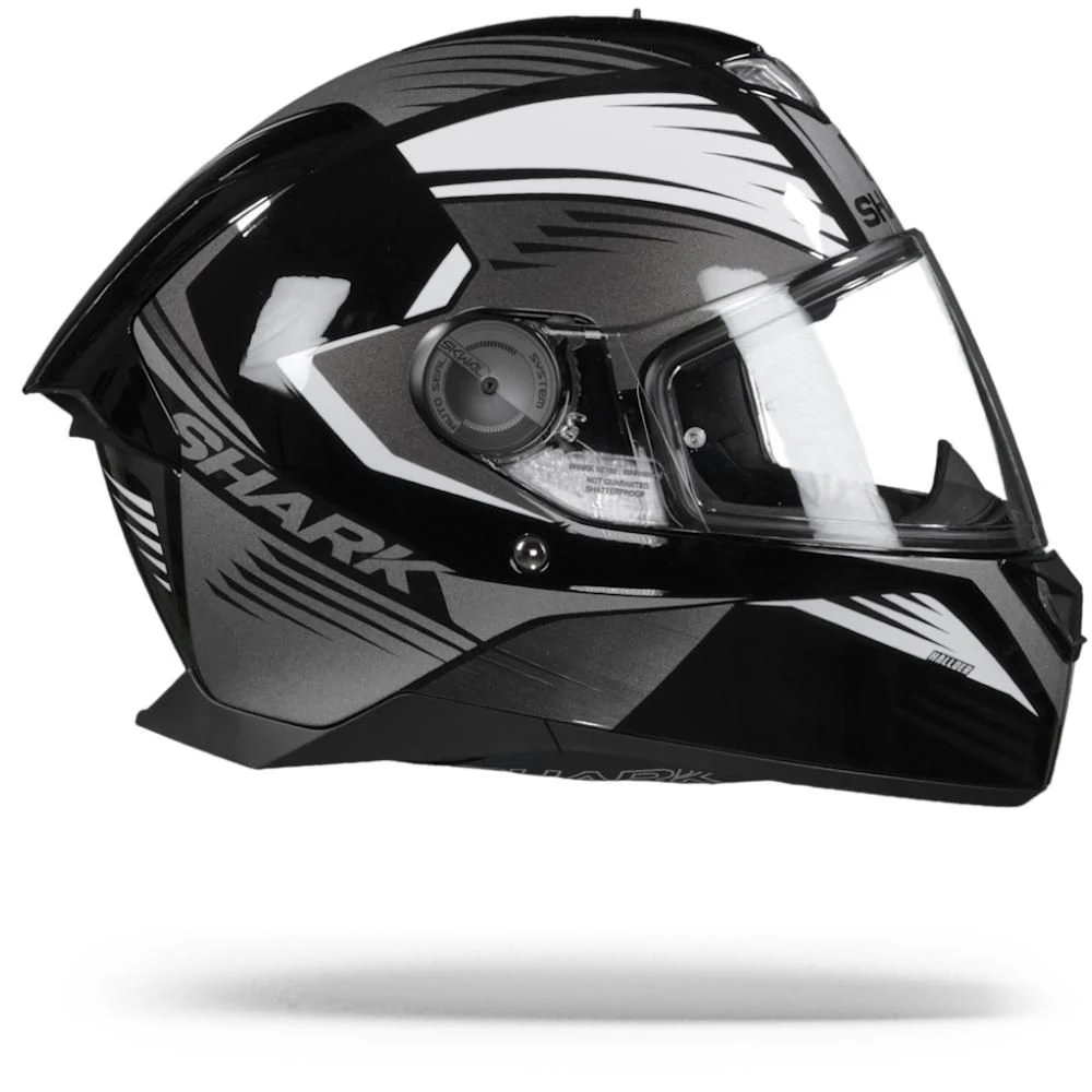 Shark Skwal 2.2 Hallder Zwart Wit Antraciet Integraalhelm 1 Shark Skwal 2.2 Hallder Zwart Wit Antraciet Integraalhelm