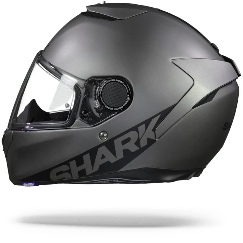 Shark Spartan 1.2 Blank Zwart Antraciet Matt AMA 7 Shark Spartan 1.2 Blank Zwart Antraciet Matt AMA - Afbeelding 7