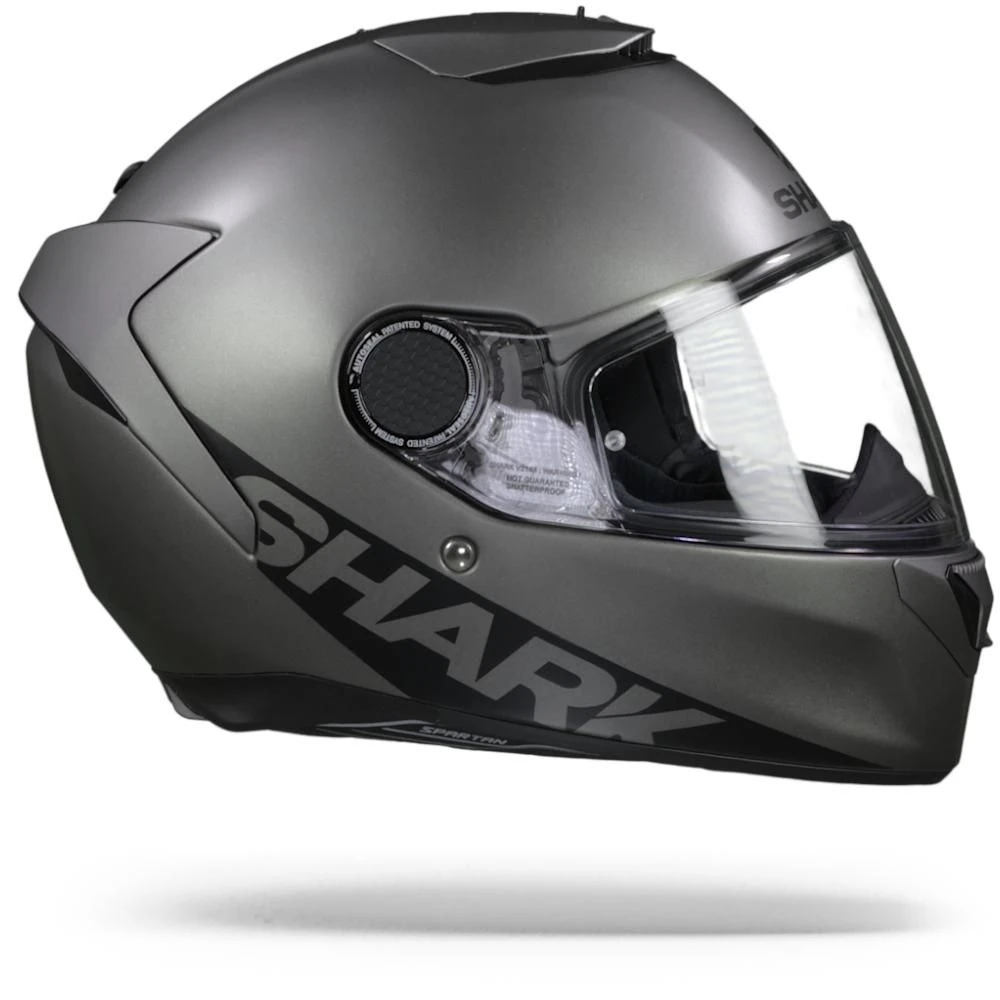 Shark Spartan 1.2 Blank Zwart Antraciet Matt AMA 2 Shark Spartan 1.2 Blank Zwart Antraciet Matt AMA - Afbeelding 2