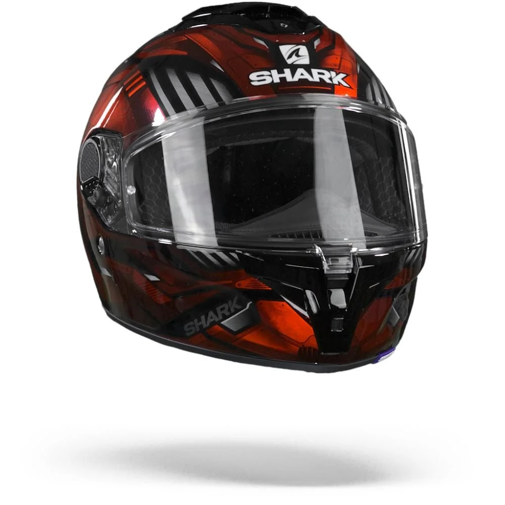 Shark Spartan GT Replikan KUR Zwart Chrome Rood Integraalhelm 6 Shark Spartan GT Replikan KUR Zwart Chrome Rood Integraalhelm - Afbeelding 6