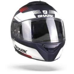 Shark Spartan 1.2 Strad Mat Blauw Wit Rood BWR 12 Shark Spartan 1.2 Strad Mat Blauw Wit Rood BWR -Shark Helm Korting SharkSpartanStradMatBWR.35
