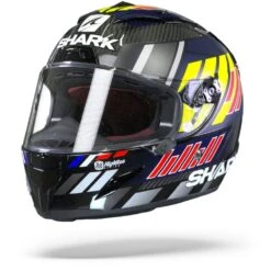 Shark Race-R Pro Carbon Zarco Speedblock Carbon Blauw Rood Integraalhelm -Shark Helm Korting Shark race r pro carbon zarco speedblock carbon blue red.05