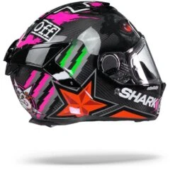 Shark Spartan GT Carbon Roodding Carbon Rood Groen Integraalhelm -Shark Helm Korting Shark sparten gt carbon redding green red.25