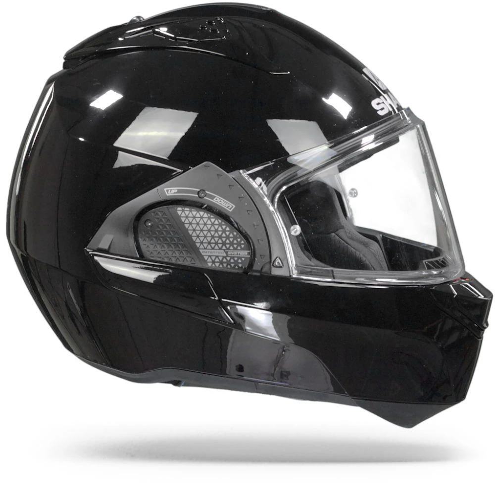 Shark Evo GT Blank Zwart Systeemhelm 1 Shark Evo GT Blank Zwart Systeemhelm