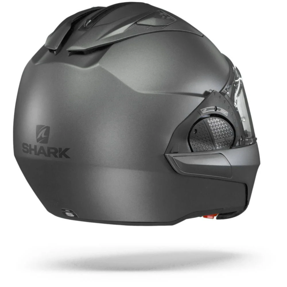 Shark Evo GT Blank Mat Antraciet Systeemhelm 2 Shark Evo GT Blank Mat Antraciet Systeemhelm - Afbeelding 2