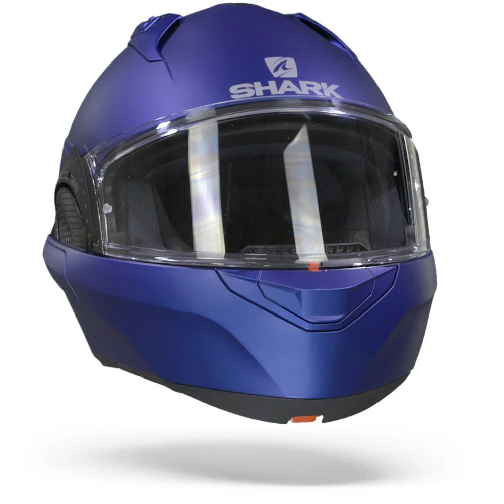 Shark Evo GT Blank Mat Electric Blauw Systeemhelm 2 Shark Evo GT Blank Mat Electric Blauw Systeemhelm - Afbeelding 2