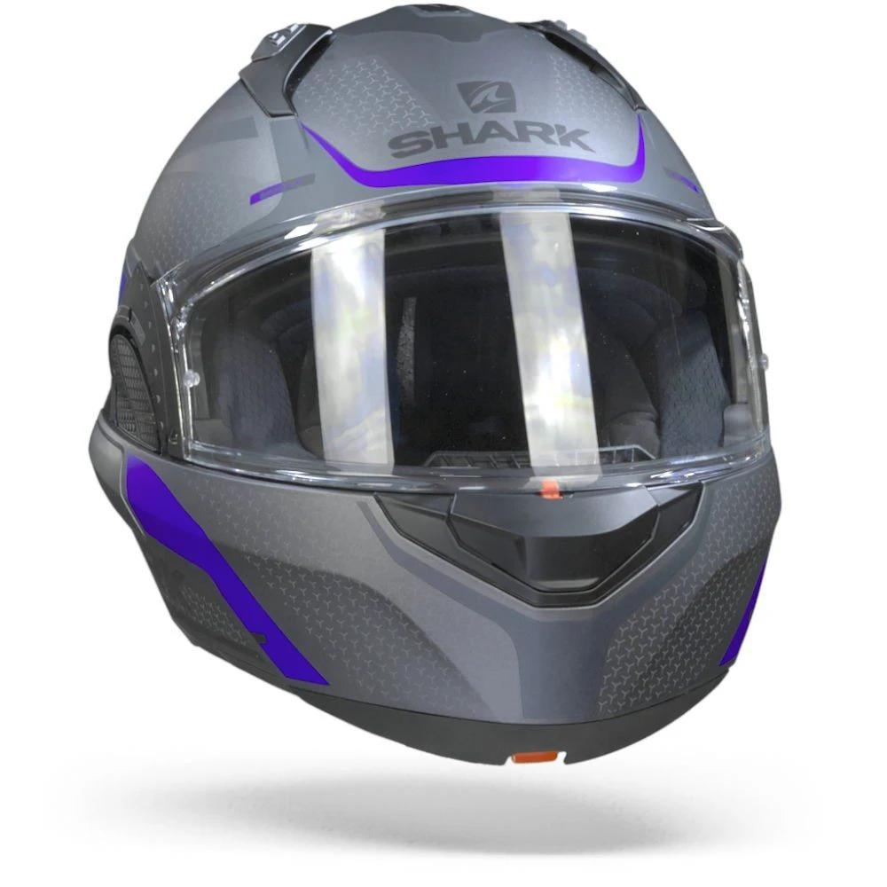 Shark Evo GT Encke Mat Antraciet Blauw Zwart Systeemhelm 5 Shark Evo GT Encke Mat Antraciet Blauw Zwart Systeemhelm - Afbeelding 5