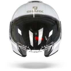 Shark Citycruiser Dual Blank Wit Zilver Glanzend W01 Jethelm -Shark Helm Korting shark citycruiser dual blank white silver glossy w01.01