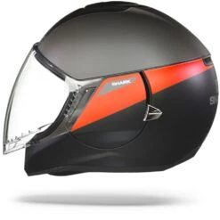 Shark Citycruiser Karonn Mat Zwart Antraciet Rood KAR Jethelm -Shark Helm Korting shark citycruiser karonn mat black anthracite red kar.11