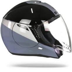Shark Citycruiser Karonn Zilver Zilver Zwart SSK Jethelm -Shark Helm Korting shark citycruiser karonn silver silver black ssk.29