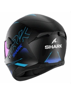 Shark D-Skwal 2 Cadium Mat Zwart Blauw Zwart KBK Integraalhelm -Shark Helm Korting shark d skwal 2 cadium mat black blue black kbk 2
