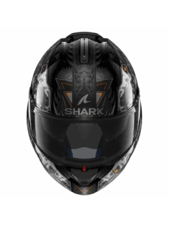 Shark Evo ES K-Rozen Zwart Antraciet Oranje KAO Systeemhelm 5 Shark Evo ES K-Rozen Zwart Antraciet Oranje KAO Systeemhelm -Shark Helm Korting shark evo es k rozen black anthracite orange kao 3