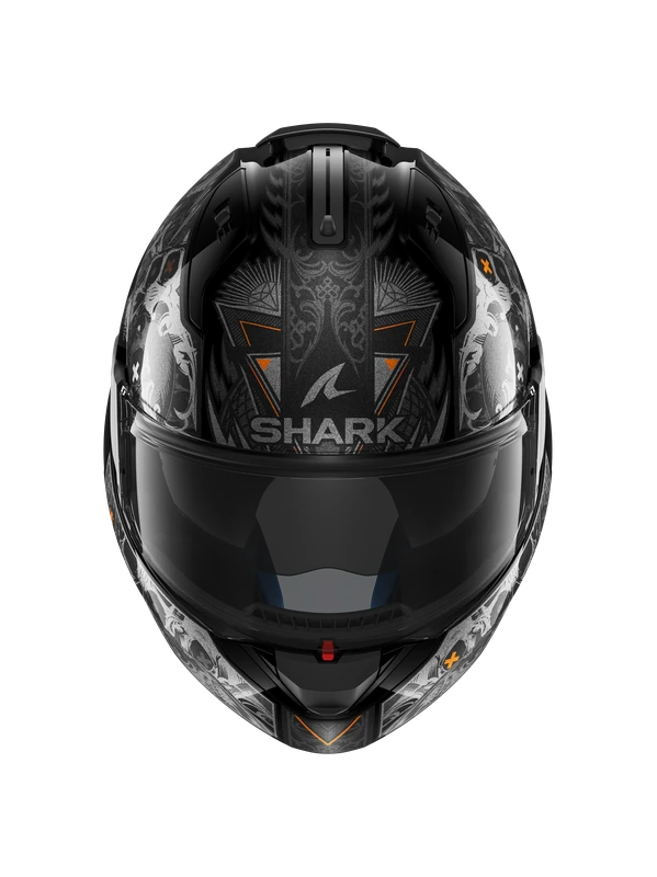 Shark Evo ES K-Rozen Zwart Antraciet Oranje KAO Systeemhelm 3 Shark Evo ES K-Rozen Zwart Antraciet Oranje KAO Systeemhelm - Afbeelding 3