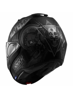 Shark Evo ES K-Rozen Mat Zwart Antraciet Antraciet KAA Systeemhelm