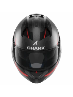 Shark Evo ES Kryd Mat Antraciet Zwart Rood AKR Systeemhelm