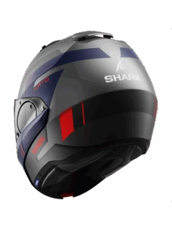 Shark Evo ES Kryd Mat Antraciet Blauw Rood ABR Systeemhelm 5 Shark Evo ES Kryd Mat Antraciet Blauw Rood ABR Systeemhelm -Shark Helm Korting shark evo es kryd mat anthracite blue red abr 2