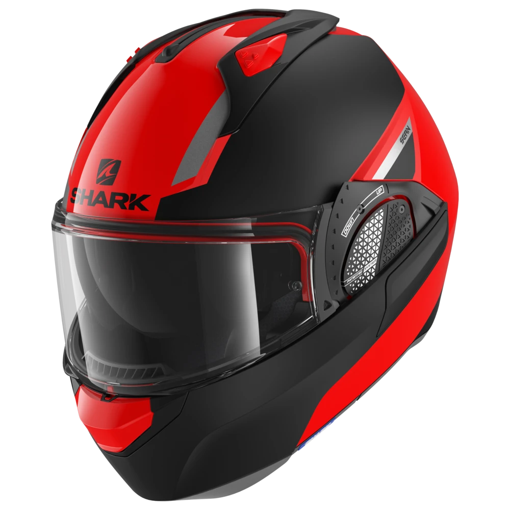 Shark Evo GT Sean Oranje Zwart Zilver OKS Systeemhelm 1 Shark Evo GT Sean Oranje Zwart Zilver OKS Systeemhelm