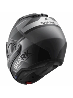 Shark Evo GT Tekline Mat Antraciet Chrom Zilver AUS Systeemhelm -Shark Helm Korting shark evo gt tekline mat anthracite chrom silver aus 2