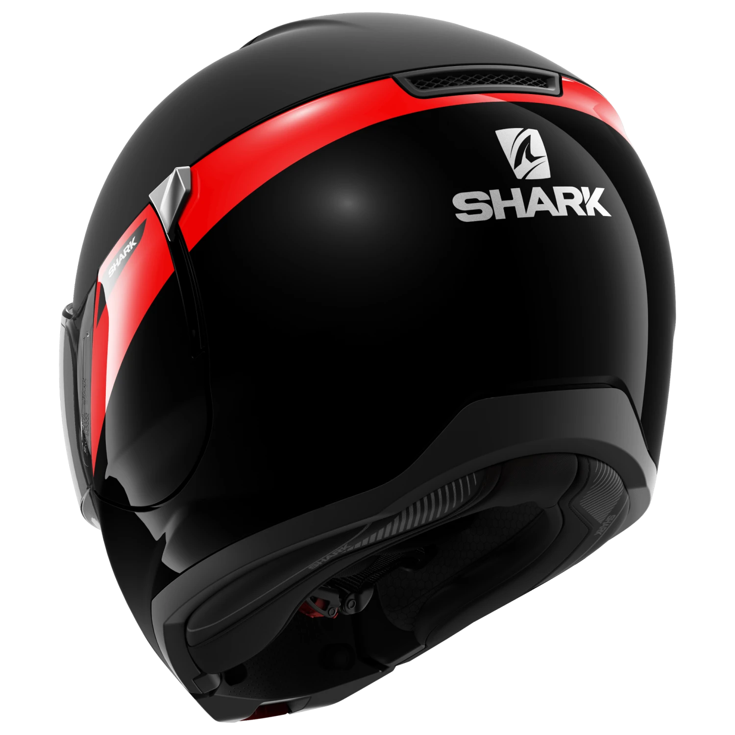 Shark Evojet Karonn Mat Zwart Rood Zwart KRK Systeemhelm 2 Shark Evojet Karonn Mat Zwart Rood Zwart KRK Systeemhelm - Afbeelding 2