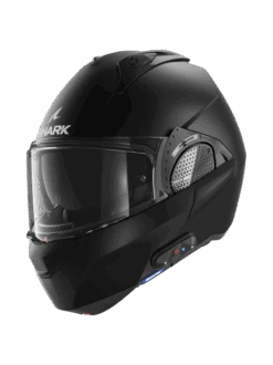 Shark Pack Evo GT N-Com B802 Blank Mat Zwart Mat KMA Systeemhelm -Shark Helm Korting shark pack evo gt n com b802 blank mat black mat kma 1