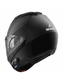 Shark Pack Evo GT N-Com B802 Blank Mat Zwart Mat KMA Systeemhelm -Shark Helm Korting shark pack evo gt n com b802 blank mat black mat kma 2