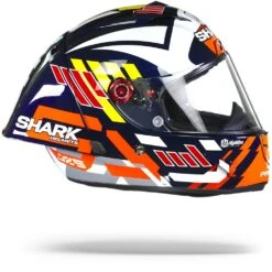 Shark Race-R Pro GP Zarco Signature Blauw Wit Rood BWR Integraalhelm -Shark Helm Korting shark race r pro gp zarco signature blue white red bwr.29