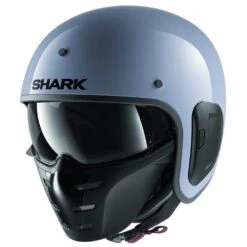 Shark S-Drak 2 Blank Nardo Grijs Jethelm -Shark Helm Korting shark s drak 2 blank