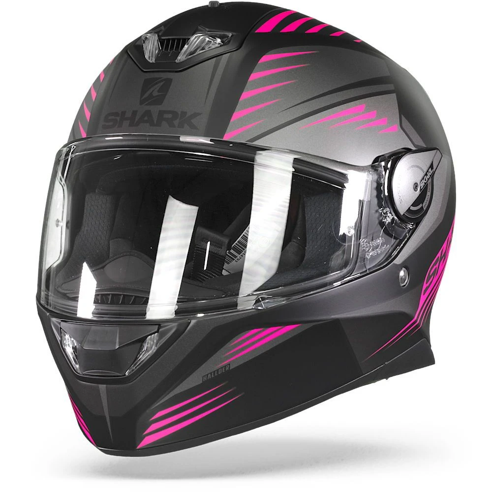 Shark Skwal 2 Hallder Mat Zwart Antraciet Paars KAV Integraalhelm 2 Shark Skwal 2 Hallder Mat Zwart Antraciet Paars KAV Integraalhelm - Afbeelding 2