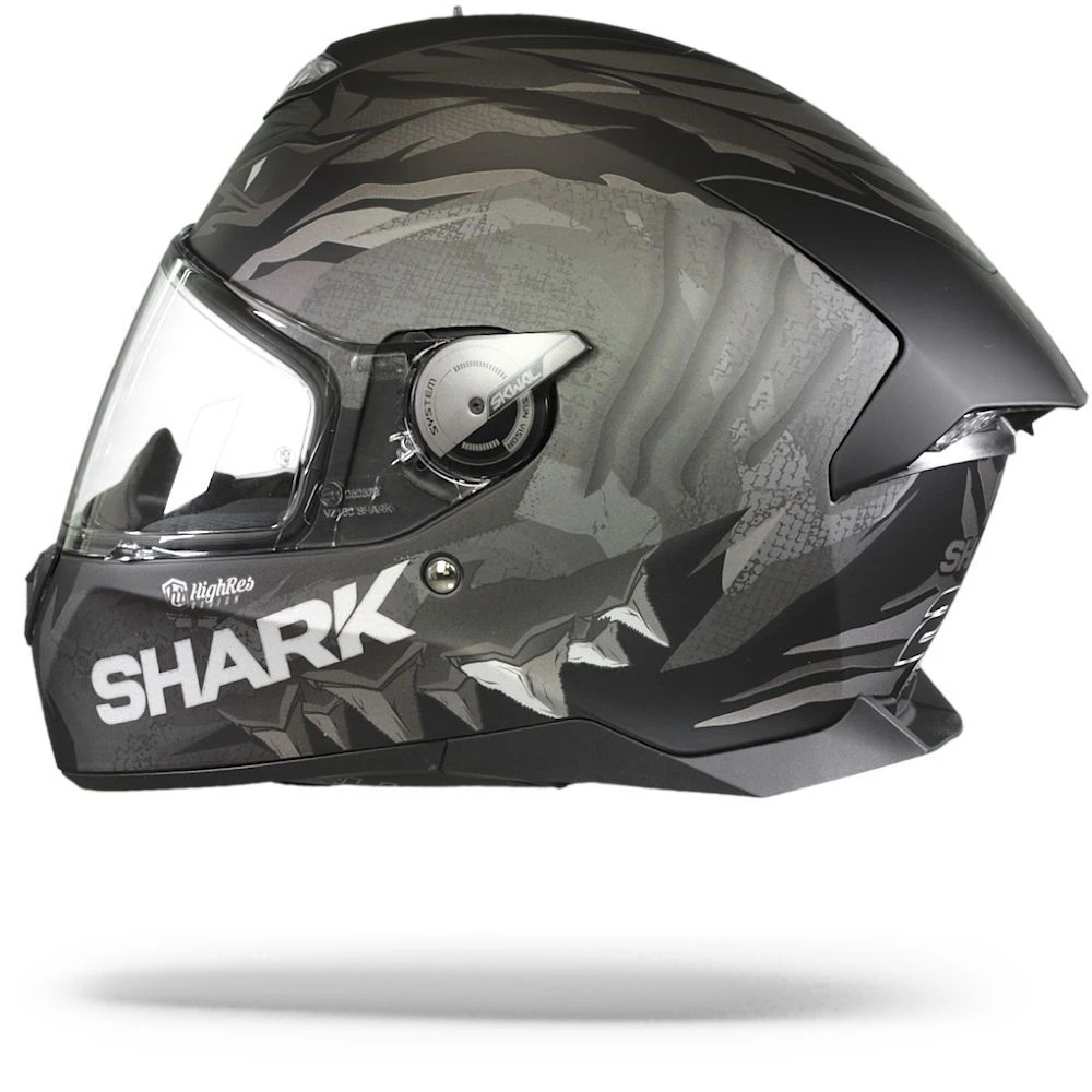 Shark Skwal 2 Iker Lecuona Mat Zwart Antraciet Zilver KAS Integraalhelm 6 Shark Skwal 2 Iker Lecuona Mat Zwart Antraciet Zilver KAS Integraalhelm - Afbeelding 6