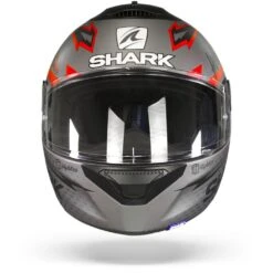 Shark Spartan 1.2 Adrian Parassol Mat Antraciet Anthracite Rood AAR Integraalhelm -Shark Helm Korting shark spartan 1.2 adrian parassol mat anthracite anthracite red aar.01