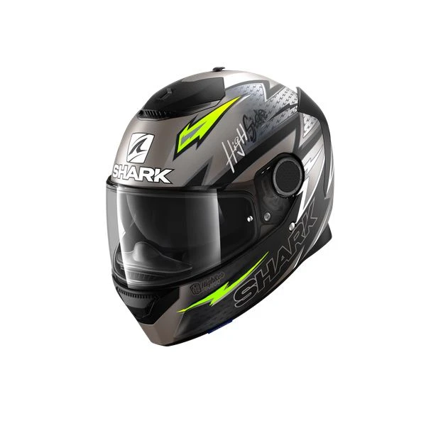 Shark Spartan 1.2 Adrian Parassol Mat Antraciet Zwart Geel AKY Integraalhelm 1 Shark Spartan 1.2 Adrian Parassol Mat Antraciet Zwart Geel AKY Integraalhelm