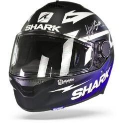 Shark Spartan 1.2 Adrian Parassol Mat Zwart Blauw Zilver KBS Integraalhelm -Shark Helm Korting shark spartan 1.2 adrian parassol mat black blue silver kbs frontpage