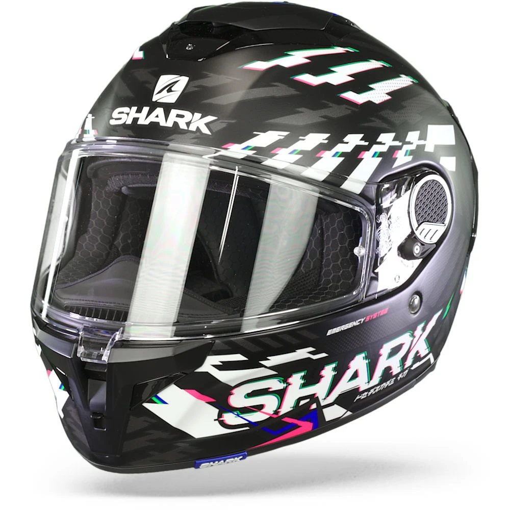 Shark Spartan GT Bcl. Micr. E-Brake Mat Mat Zwart Blauw Antraciet KBA Integraalhelm 2 Shark Spartan GT Bcl. Micr. E-Brake Mat Mat Zwart Blauw Antraciet KBA Integraalhelm - Afbeelding 2